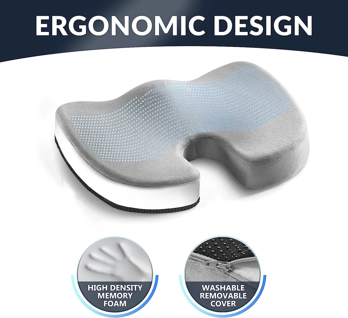 Gel Cushion for Office Chair – Improve Posture and Lower Back Health While Working from Home