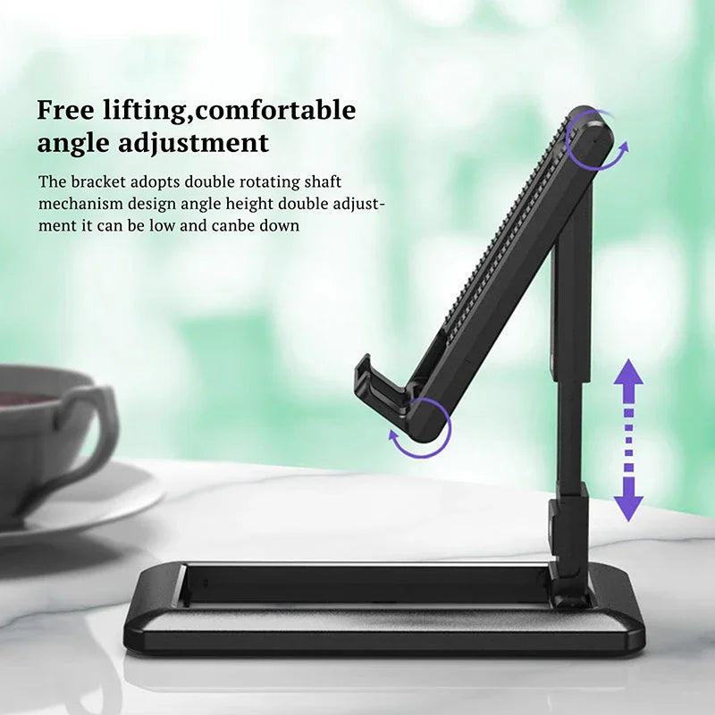 Foldable Phone/Tablet Holder – Alleviate Neck, Shoulder, and Upper Back Strain While Using Your Device