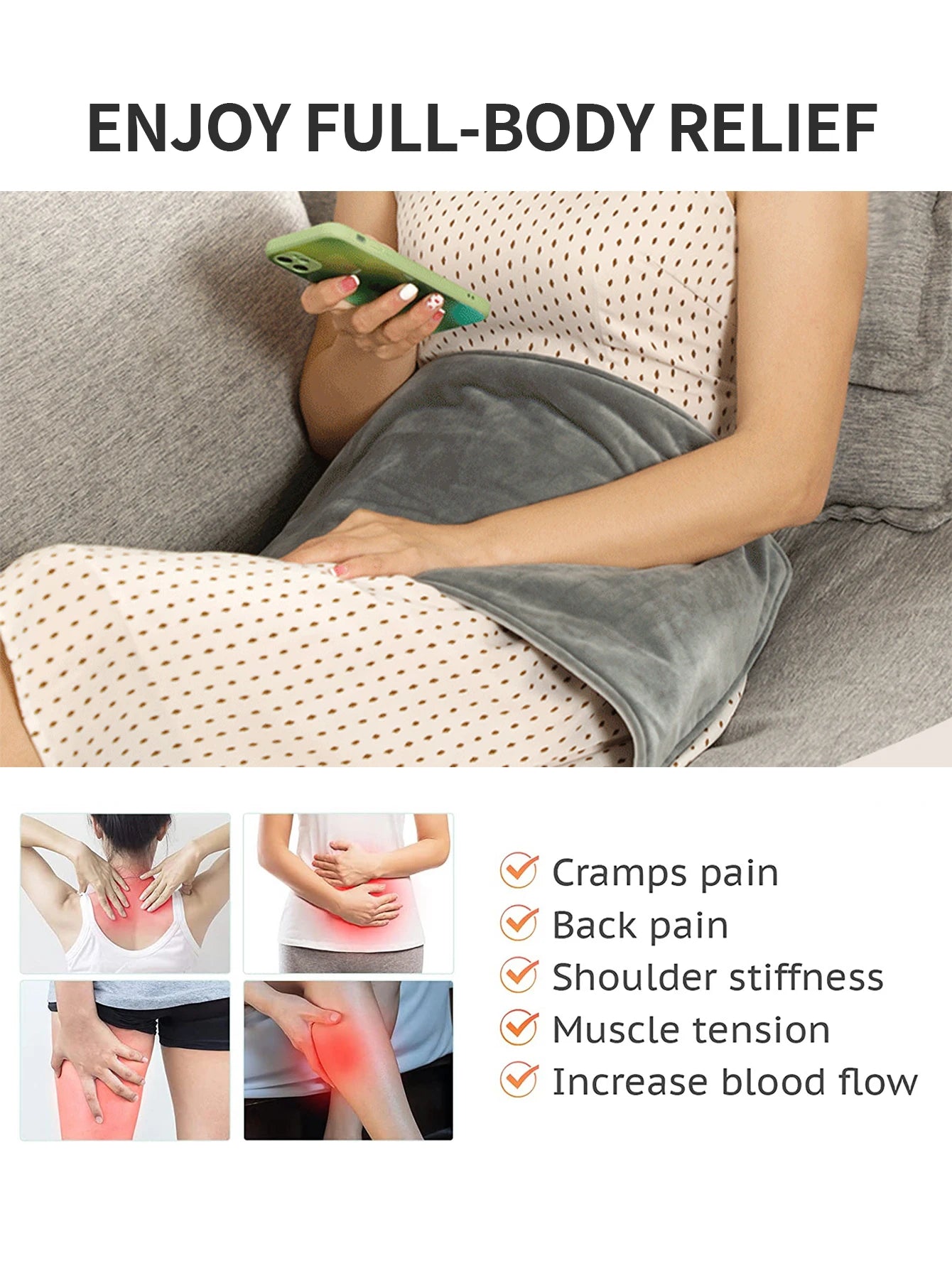 Heating Pad – Soothing Heat Therapy for Pain Relief and Relaxation