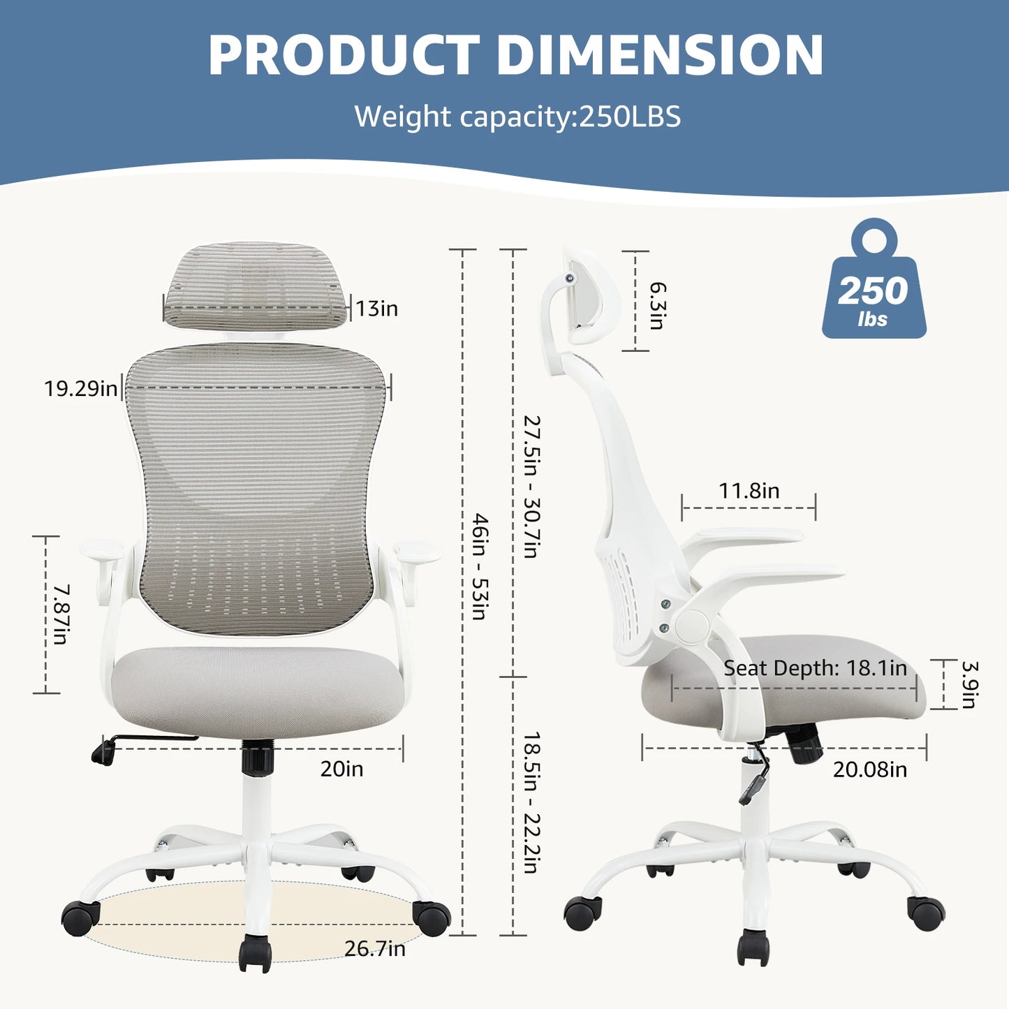 Ergonomic Mesh Office Chair – Ultimate Comfort for Work from Home Office