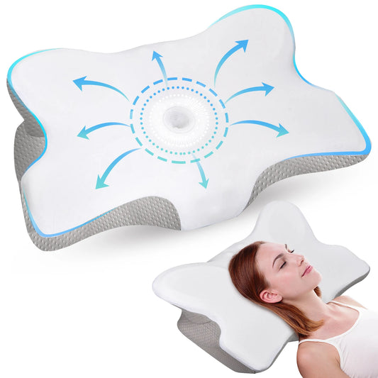 Orthopedic Memory Foam Pillow – Perfect for Posture Support and Pain Relief in Neck, Shoulders, and Upper Back