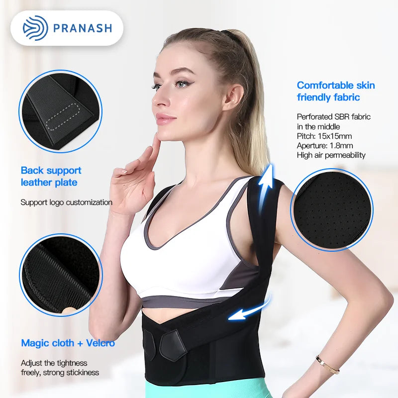 Full Back Support Posture Corrector – Improve Posture for Home Office Computer Work