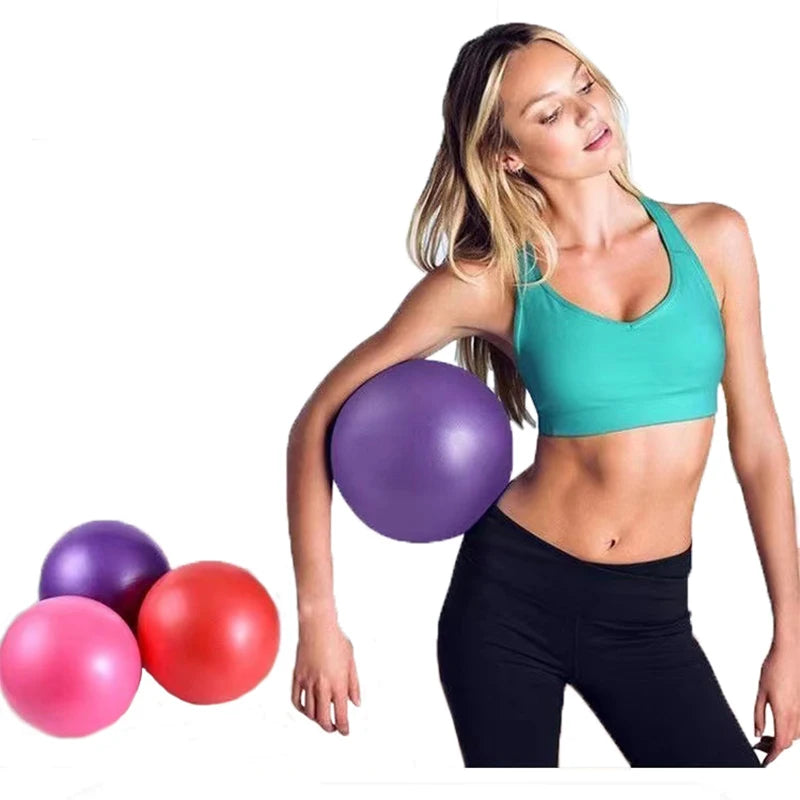 Small Pilates/Yoga Exercise Ball – Perfect for Core Strengthening, Balance, and Flexibility