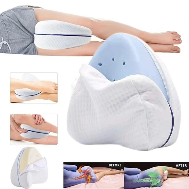 Orthopedic Memory Foam Leg Pillow – Alleviate Hip, Lower Back, and Leg Pain