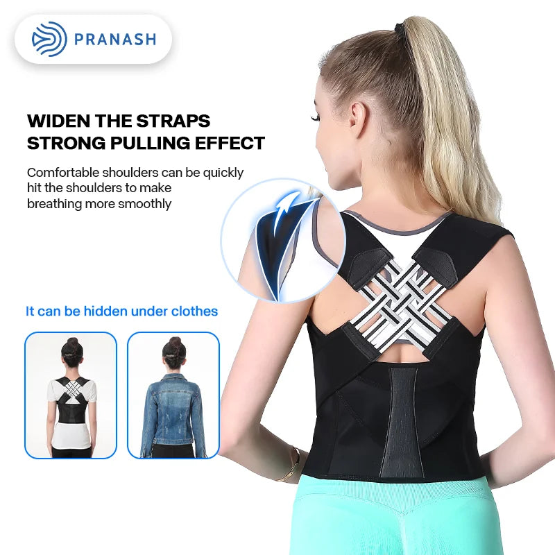 Full Back Support Posture Corrector – Improve Posture for Home Office Computer Work