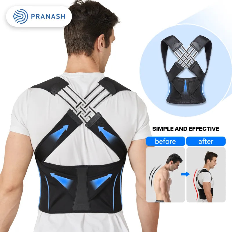 Full Back Support Posture Corrector – Improve Posture for Home Office Computer Work