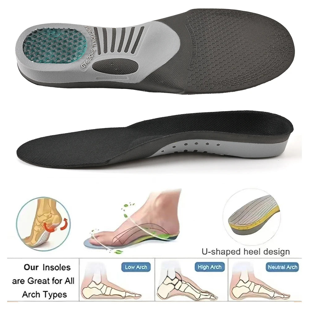 Orthopedic Shoe Inserts – Reduce Strain on Lower Back, Hips, and Knees While Standing at Work