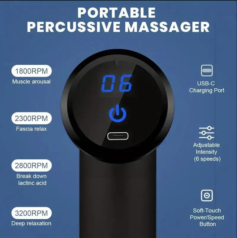 Portable Massage Gun – Alleviate Pain and Relax After a Long Day of Knowledge Work